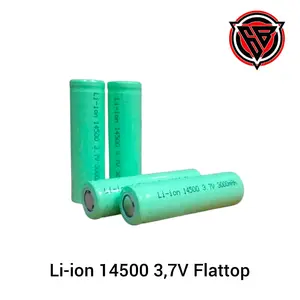 Baterai Isi Ulang / Baterai Cas Tipe Li-ion 14500 3000mAh 3,7V FLATTOP ISI 4 PCS