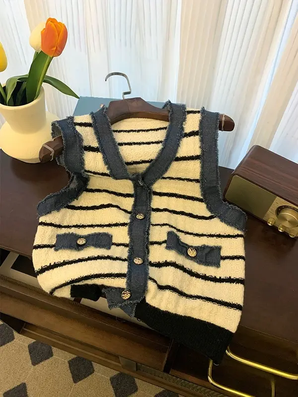 [PREMIUM]Berynette 0270 & 0327 Vest Outer Knit Import Atasan Baju Wanita Vest Crop Top Panjang 1