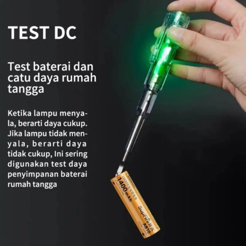 Obeng Tespen Minus Tes Listrik Tespen Lampu LED Tester Sensor 5