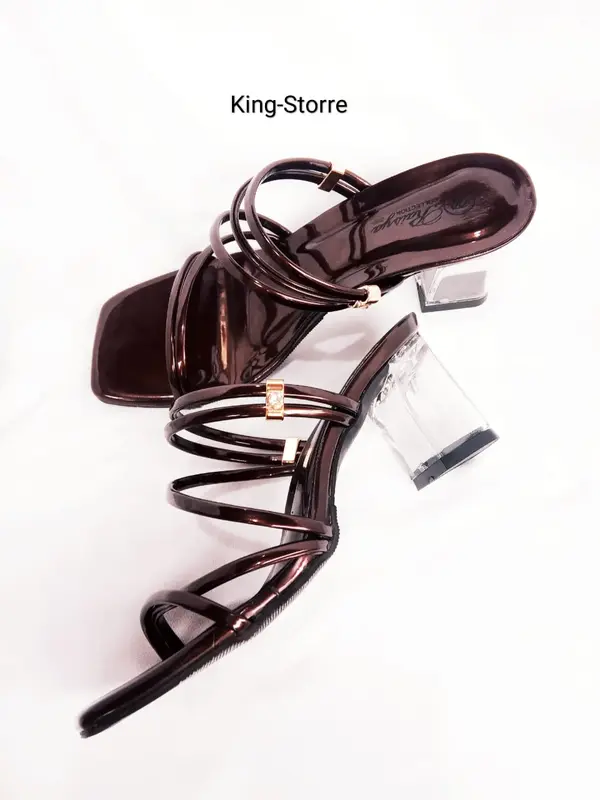 heels tali heels mewah elegan Sandal hell Wanita lamisha coklat mahugony terlaris/Sandal trandi masa kini/Sandal terpopuler Cewek Sendal 7