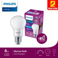Gambar Philips Led Bulb 6w 3000K / 6500K Mycare 8 watt w Warm White / Putih - dari Pusat listrik blitar Kota Blitar 3 Tokopedia