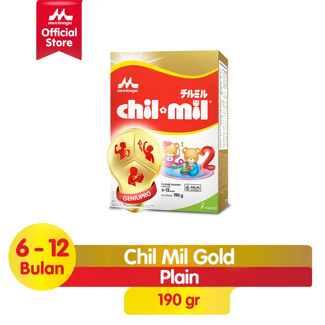 Morinaga Chil Mil Gold Geniupro Formula Bayi Usia 6-12 Bulan 190g