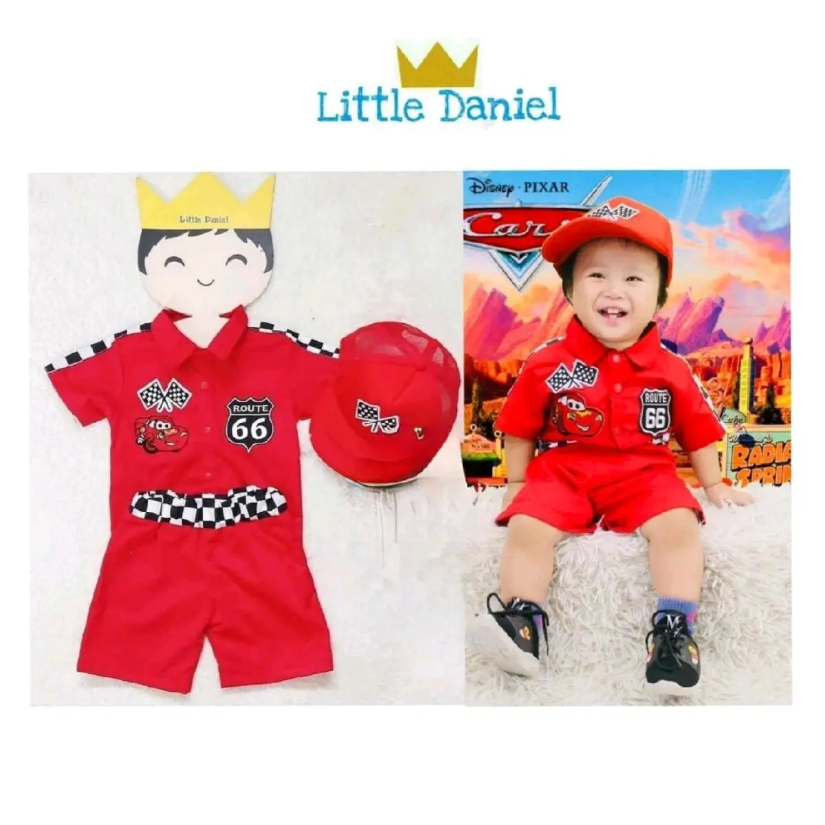 Racecar-theme Birthday costume for Toddler Boys