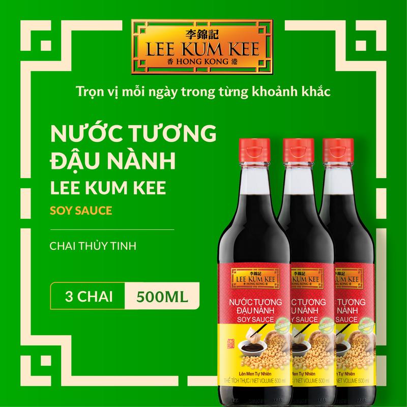 Combo 3 Nước tương đậu nành Lee Kum Kee 500ml