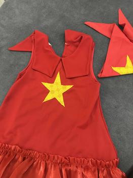 Product Review of [Mimi Meo - TD304] Váy màu Cờ đỏ Sao vàng cho bé gái 9-34kg (Kèm khăn) - Có size Mẹ - Váy ngày lễ kỷ niệm 30 tháng 4 from H**g H** K** C**s 1