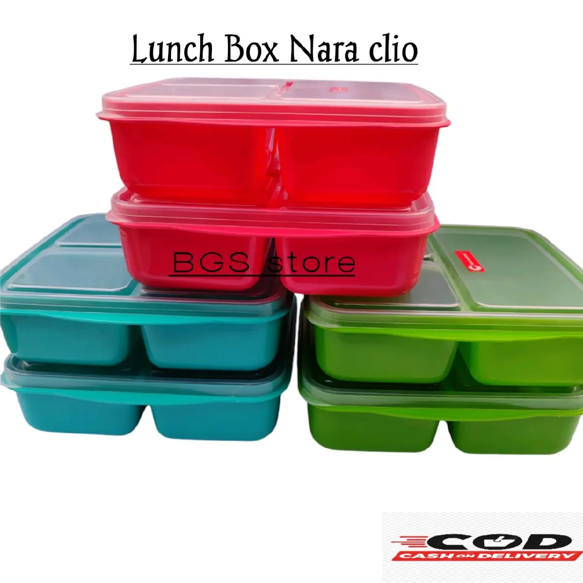Lunch Box Nara Clio Plastik/Tempat Makan Anak/Kotak Makan/Wadah Bekel/Souvenir ultah Kitchenware