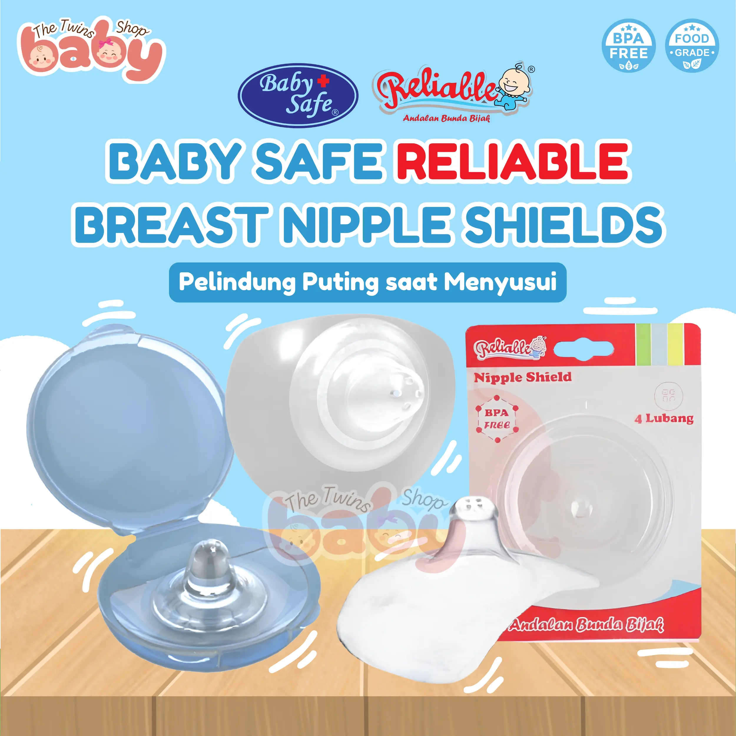 Baby Safe Reliable Breast Nipple Shields | Pelindung Puting Ibu saat Menyusui Bayi