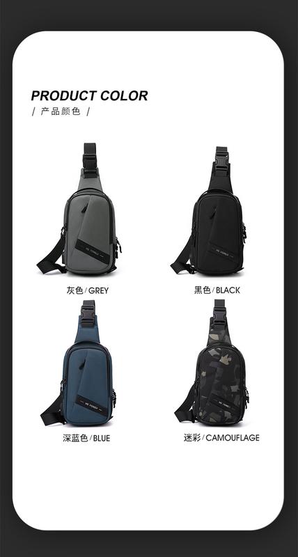 Product Introduction of Men's Casual Chest Bag Oxford Cloth Single Shoulder Crossbody Bag Youth Backpack Large Capacity Sports Bag handbags chest bag 가방 12