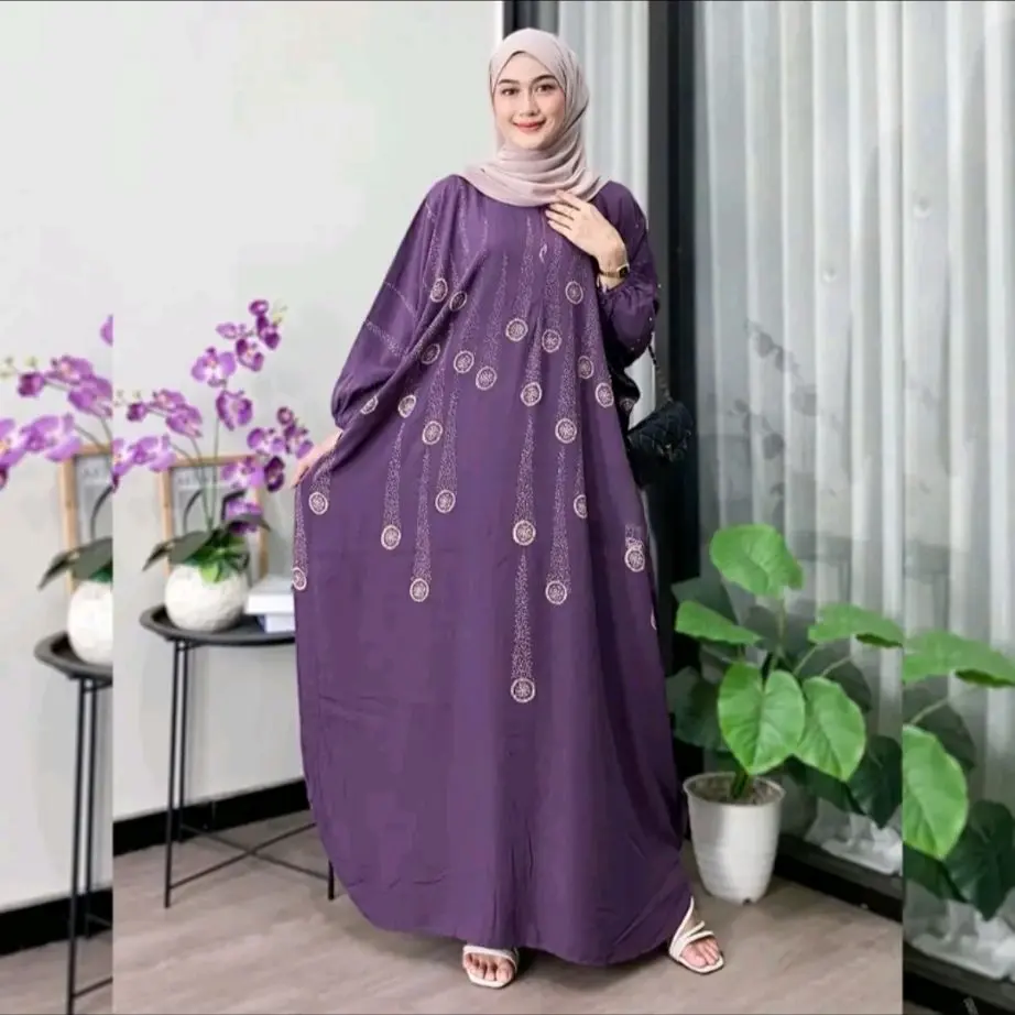 Kaftan Jumbo Malaya LD 180cm Rayon Premium Lengan Panjang - Busui & Wudhu Friendly - Formal, Muslim