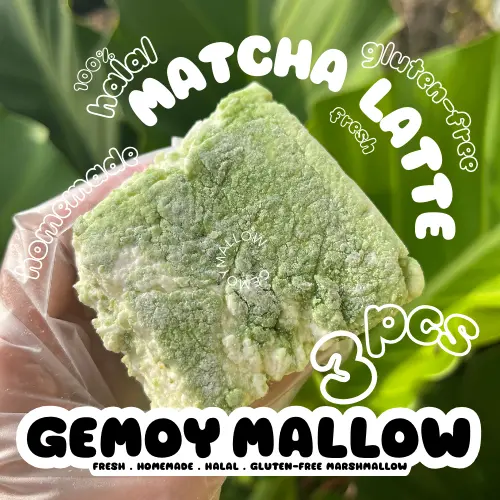 GemoyMallow Matcha Marshmallow Gemoy Halal