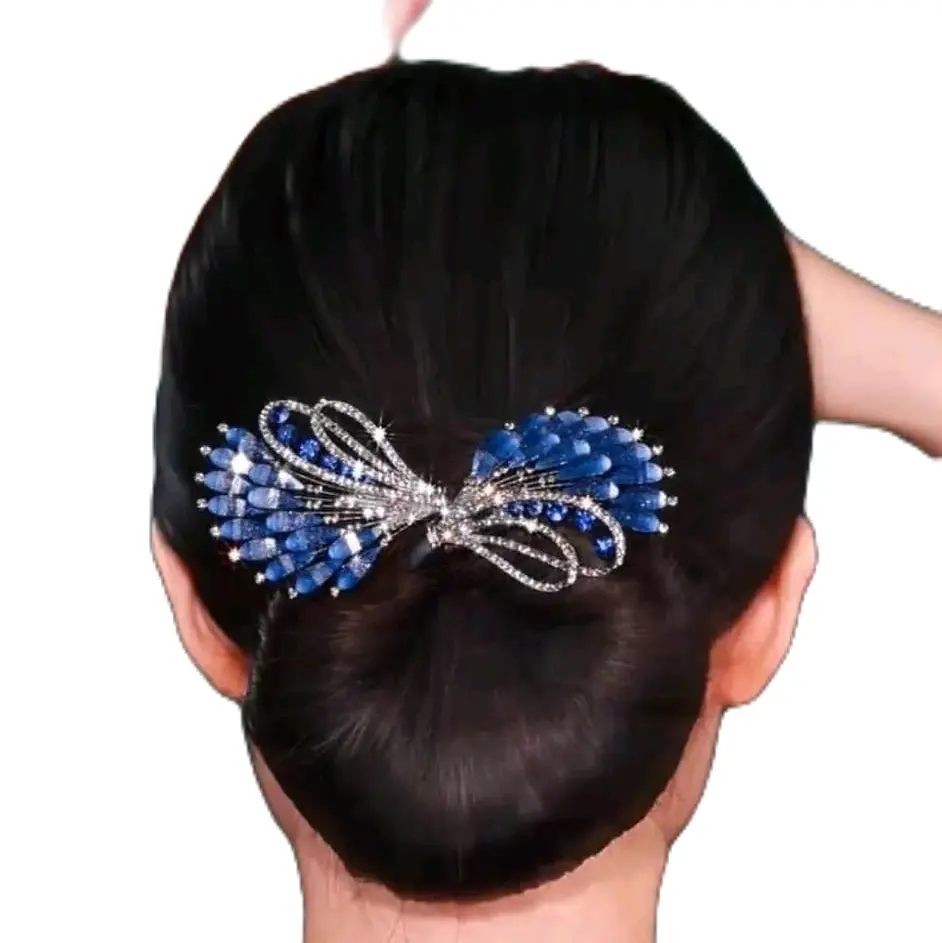 Jepitan Gulung Korea, cantik dan elegan cukup dililit kan pada rambut tinggal gulung dan satuin deh secara menyilang