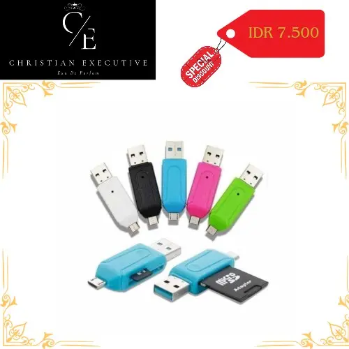 OTG card reader usb micro support micro sd card and adapter sd card transfer data file