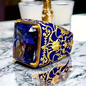 Cincin Batu Sapphire Majestic / Cincin pria