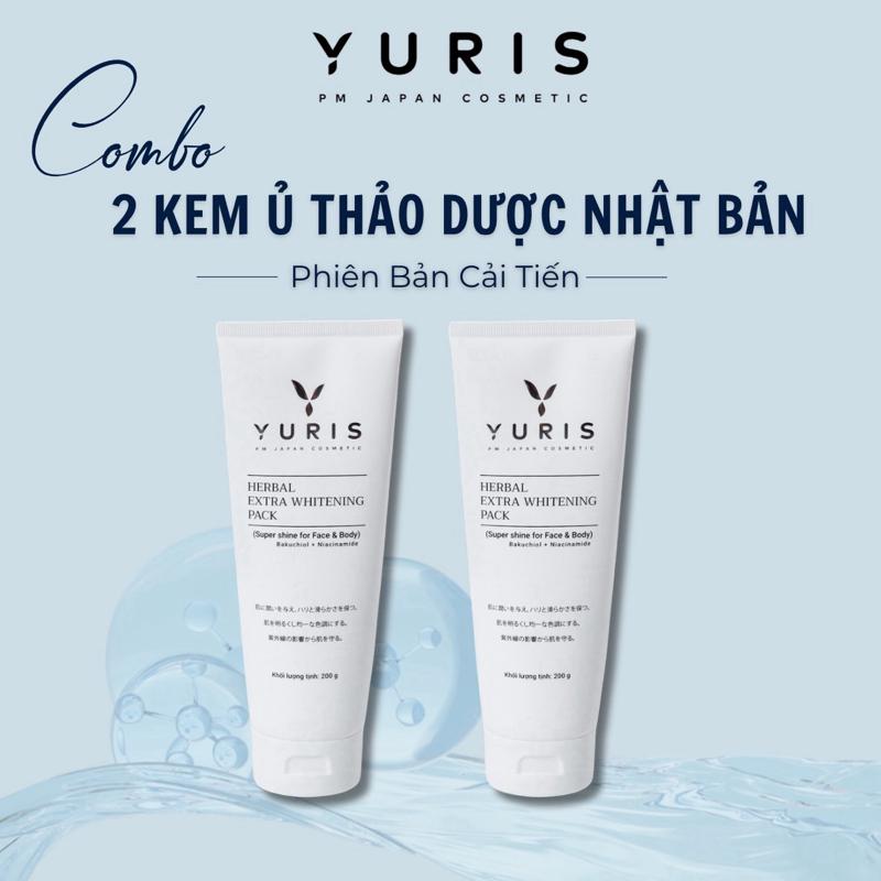  Combo 2 Kem Ủ Thảo Dược Nhật Bản Hỗ Trợ Dưỡng Sáng  Cải Thiện Sắc Tố Da Làm Đẹp Da Bổ Sung Collagen dành cho Face và Body 200g 