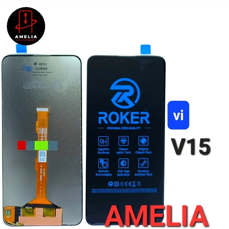 LCD UNTUK V1V0 V15 FULLSET TOUCHSCREEN GLASS PREMIUM 0