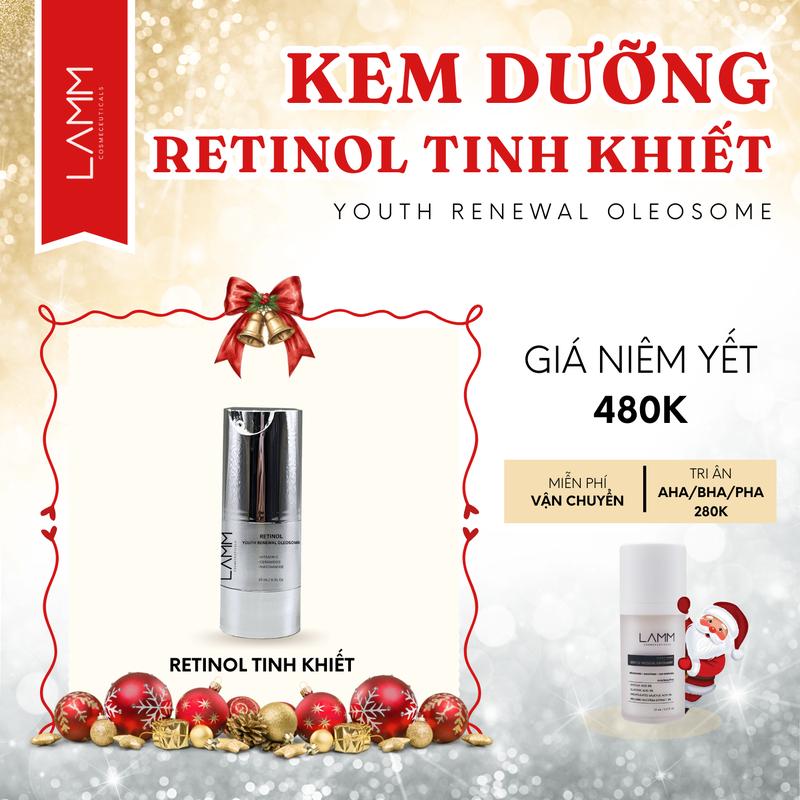 SỐC Kem dưỡng Retinol 0.5% chăm sóc da dầu quy cách 15 g tri ân kèm theo tinh chất AHA BHA PHA LAMM Nữ Skincare