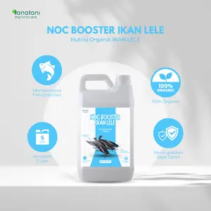 NOC BOOSTER Ikan Lele 5 Liter - Nutrisi Organik Cair Ikan Lele Meningkatkan Nafsu Makan & Pertumbuhan Maksimal