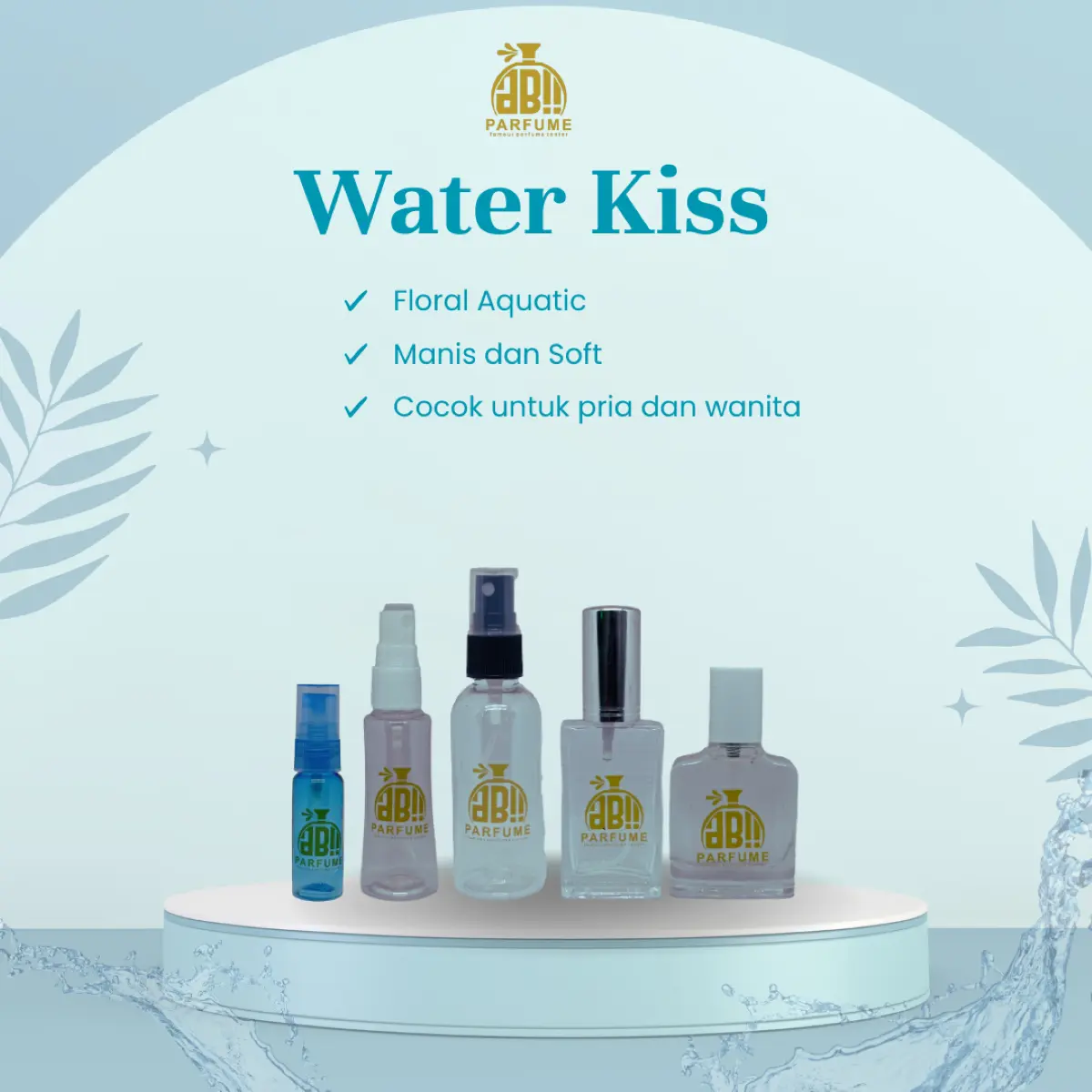 Parfum refill W4ter k1ss/ 4qua k1ss recomended tahan lama spray 20ml 30ml 40ml 50ml 60ml Cairan Perfume Wangi