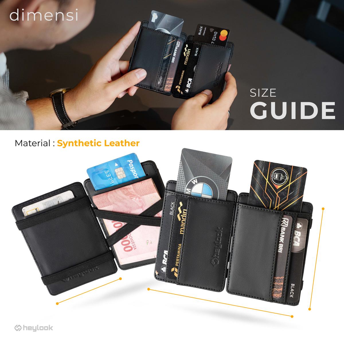 Promo HEYLOOK Official - Dompet Pria MAGIC Wallet Dompet Lipat Pria ...