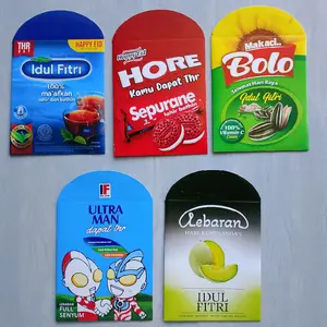 AMLOP LEBARAN motif snack siap pakai medium glossy 50 pcs random