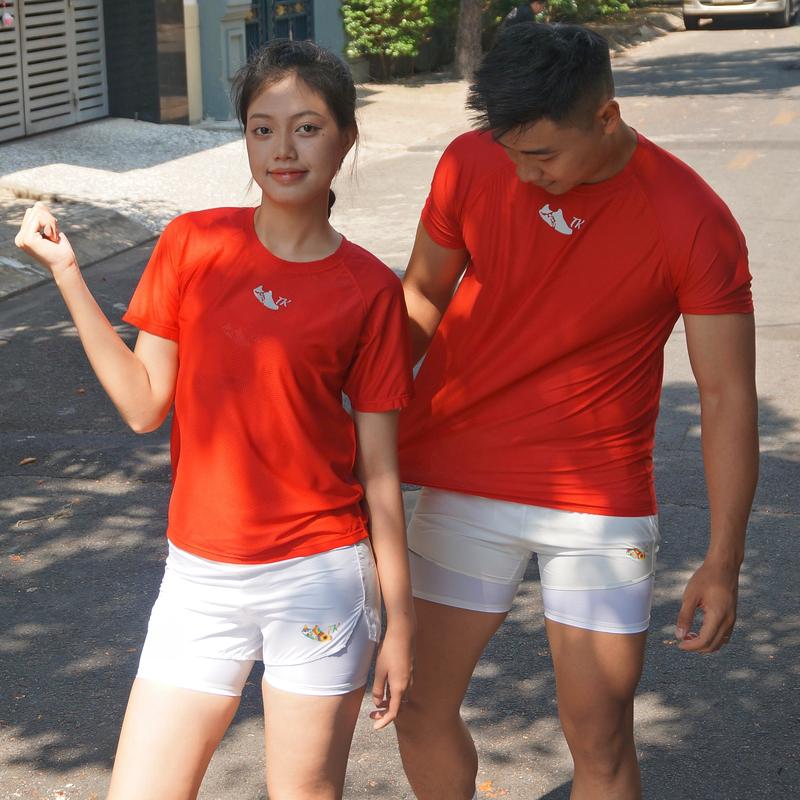 Trekking - Quần thể thao chạy bộ 3 inch 2 lớp (có lót bó cơ) - UNISEX NAM NỮ Sport quần  chạy 1