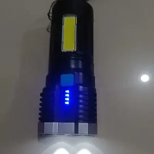 SENTER LED CAS super terang tahan lama Senter 4 LED COB Senter 4 Mode Jarak Jauh Senter Camping