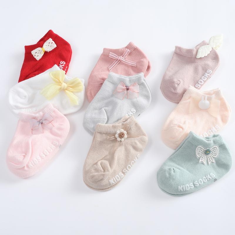 3 Pairs/lot 0 to 5Y Spring Summer Baby Socks Solid Color Infant Baby ...