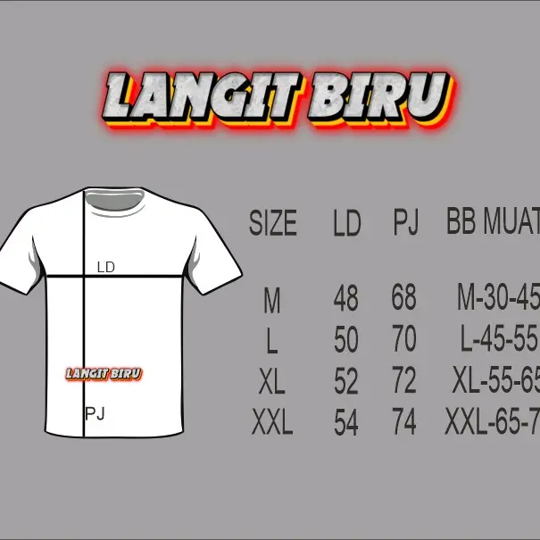 Kaos Rasah Cangkeman Kain Katun 30s 2