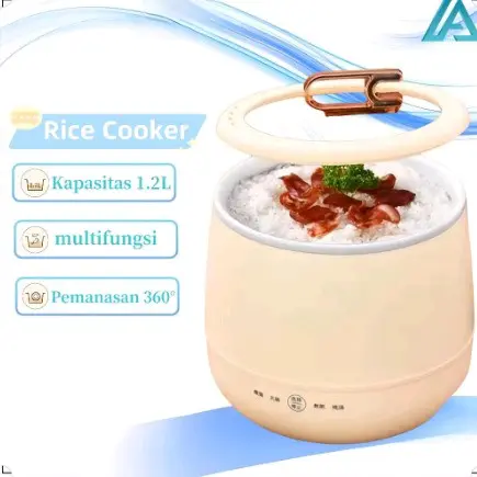 Rice Cooker Mini Magic Com Mini 1.2 Liter Panci Listrik Serbaguna Smart Touch Penanak Nasi 800ml Serbaguna 450W panci listrik Pemanas