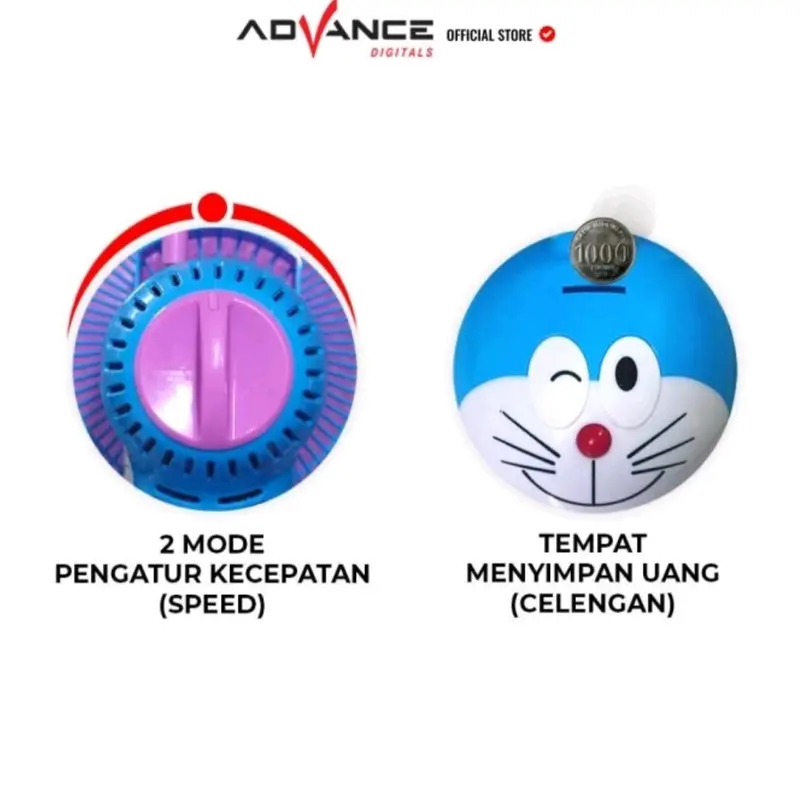 Kipas Angin Meja dan Dinding Advance DF-802 8 inch/Kipas Karakter Advance DF802 3