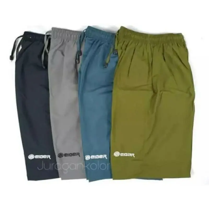 Paket 3 Celana kolor Jumbo Pria Ukuran XL 3XL 4XL 5XL Bahan Parasut 3