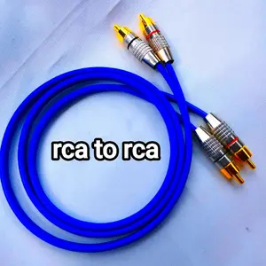 Kabel RCA ke RCA Biru Berkualitas Tinggi untuk Audio dan Video