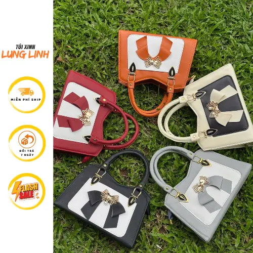 Túi Xách Nữ Công Sở Nơ Xinh Tri Ân Sốc Giá Rẻ - Túi xinh lung linh 08