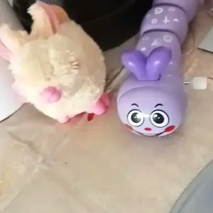 Cat Toys Mainan Kucing Ulat Putar Lucu Mainan Bergerak untuk Hewan Peliharaan Aerizoo