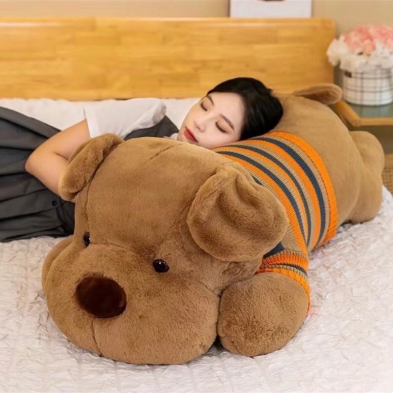 [Hàng Chính Hãng] Gấu Bông Chú Chó Siêu Đáng Yêu Mặc Áo Len Có 3 Màu Hàng Chuẩn Qcccc  Thú Nhồi Bông