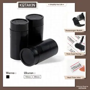 Tinta Refill Alat Label Harga 18 mm 20 mm untuk Alat 1 dan 2 Baris Roller Ink Price Labeller