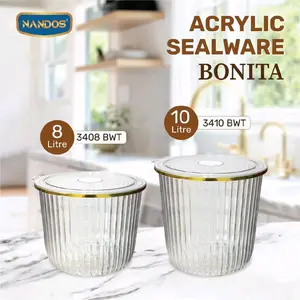 Toples nandos akrilik premium kapasitas 10 Liter & 8 Liter Toples jumbo estetik