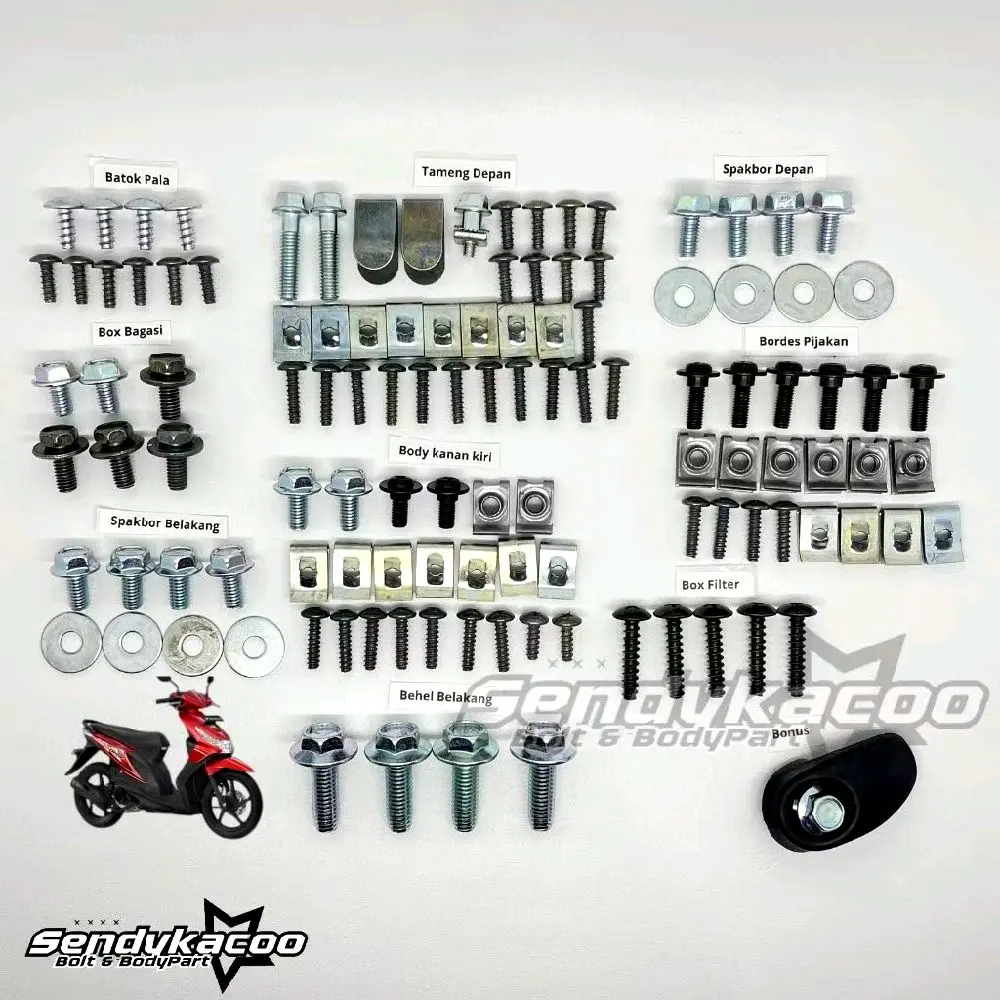 baut full set Honda beat karbu lengkap dengan gantungan