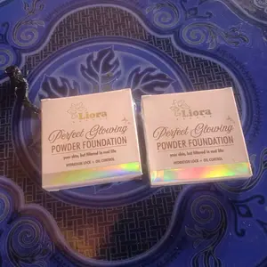 [NEW PACKAGING] Liora Perfect Glowing Powder Foundation 15g I 2in1 Foundation + Setting Powder Long Lasting & Blur Effect