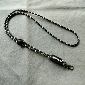 ViperStorm Lanyard Tali Gantungan Hitam Putih Dengan Desain Kuat Dan Tahan Lama Cocok Untuk Pemakaian Sehari-hari Stationery