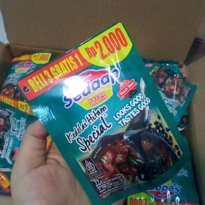 12 Pcs Kecap Sedaap eceran 2000 77gram Kecap manis kedelai hitam 4