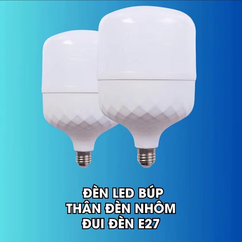 Bóng Đèn Bulb Trụ 30W Siêu Sáng Tiết Kiệm Điện Năng , Bóng Led Siêu Sáng