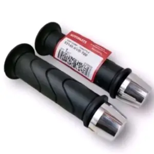 Handfat Handgrip Sarung Gas Original Honda Model PCX Vario Beat Scoopy Genio Mio Fino DLL dengan Jalu Stang Chrome - Motorcycle Sepeda