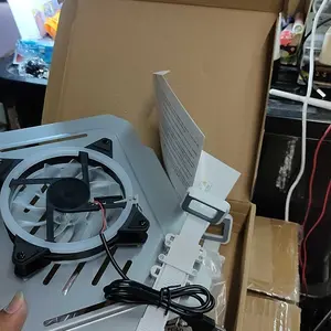 BRACKET MONITOR DESKMOUNT GAS SPRING OXIMUS P200e TILT SWIVEL ROTATE Hitam Putih Laptop Computer