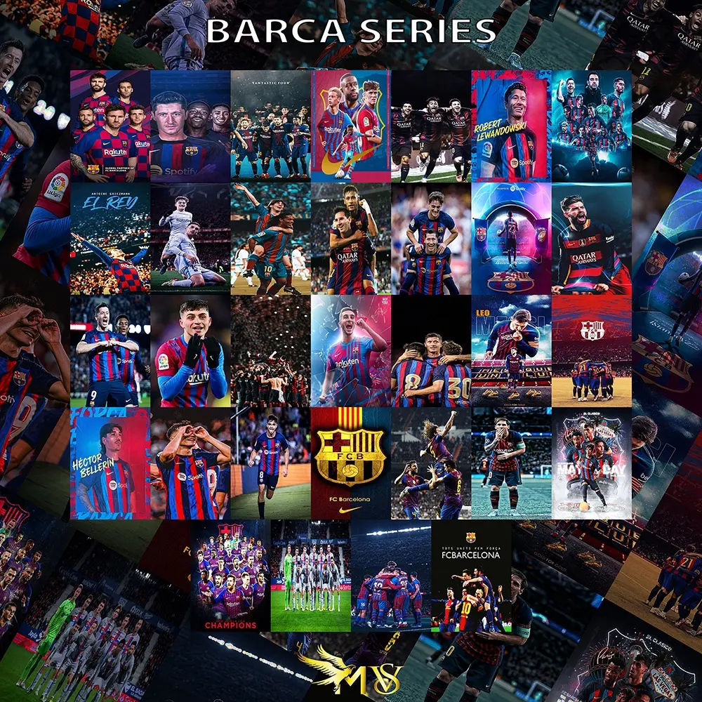 POSTER DINGDING AESTHETIC / POSTER BARCELONA / BARCA / POSTER BOLA / MURAH ISI 32 LEMBAR