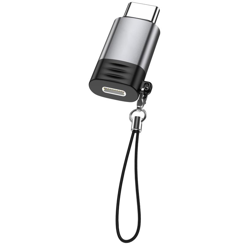 Product Introduction of JT207 2Pack Lightning to USB C Adapter for iPhone15PD Fast Charging Compatible with iPhone 15 Series/MacBook/Laptop/iPad/Samsung and More Type C DevicesSupport Data TransmissionCompact & Portable Silver Cellphone Smartphone Electronic Charger  charger 2