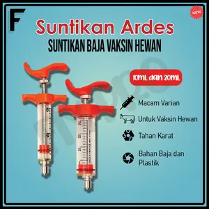 Alat Suntik Pakan Hewan 10ml 20ml Adjustable Dose – Veterinary Feeding Syringe Stainless Steel