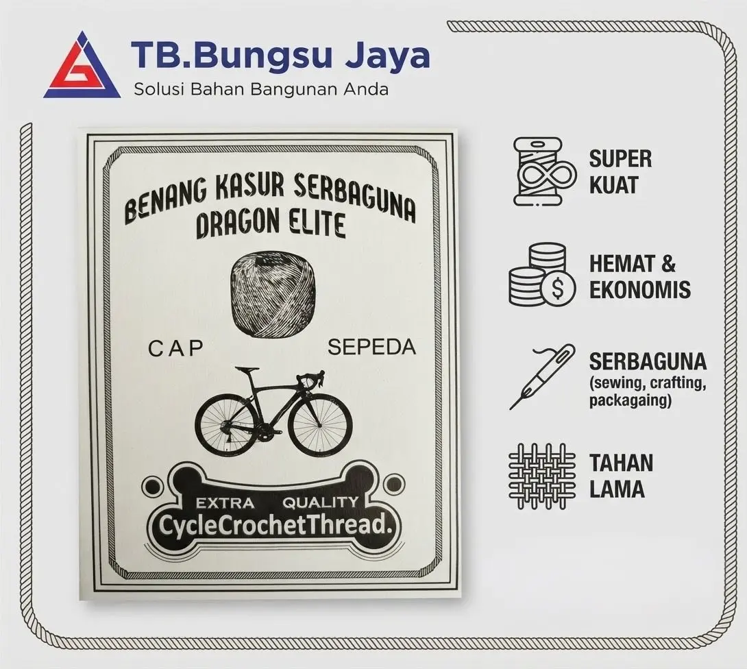 benang kasur / benang bangunan / benang cap sepeda