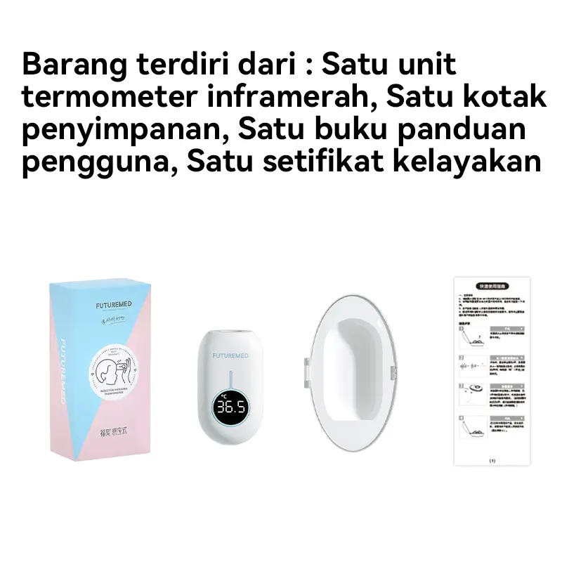 Futuremed Termometer Digital Infrared | Pengukur Suhu Tubuh Non-Contact | Termometer Dahi untuk Demam 7