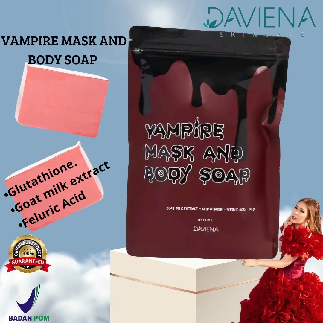 DAVIENA SABUN VAMPIR || Kusam | Membersihkan | Perawatan Soap Mencerahkan Scrub